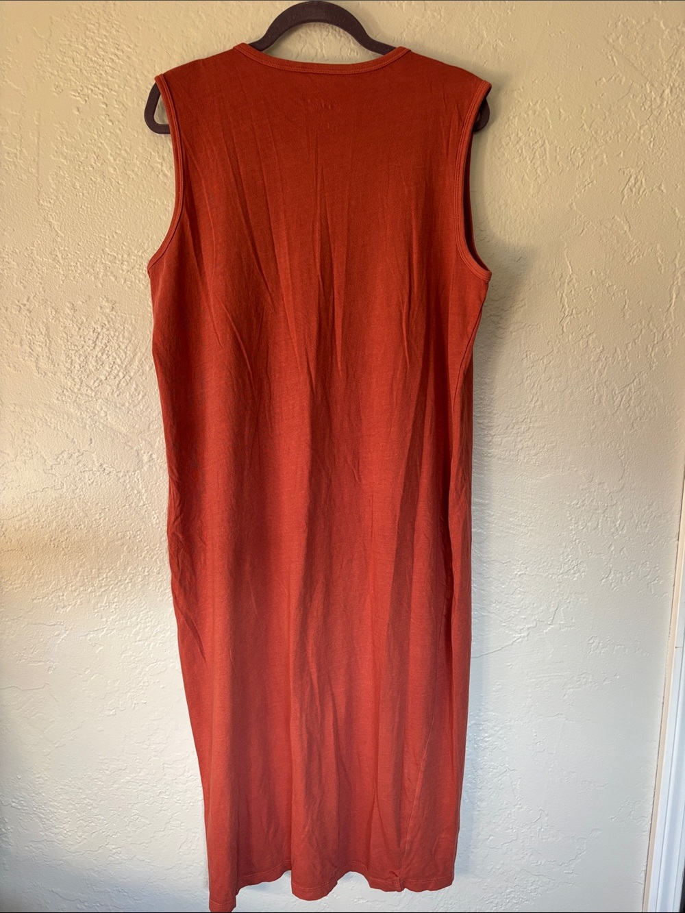 Target Universal Thread 100% Cotton Sleeveless Burnt Orange Midi Tank Dress XL - Picture 5 of 6